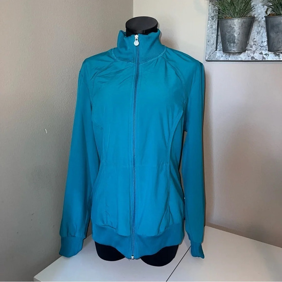 Infinity by Cherokee Zip Front Warm Up Scrub Jacket Size XL - - Picture 2 of 8